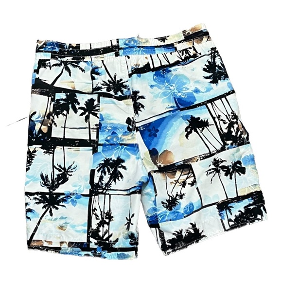 Lanesboro Sport Men’s Palm Tree Swim Trunks Size S Tie Waist Mesh Lining Beach - Picture 3 of 8